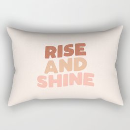 RISE AND SHINE peach pink Rectangular Pillow