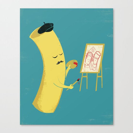 Macaroni Art Canvas Print