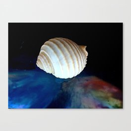 Galactic Seashell Canvas Print
