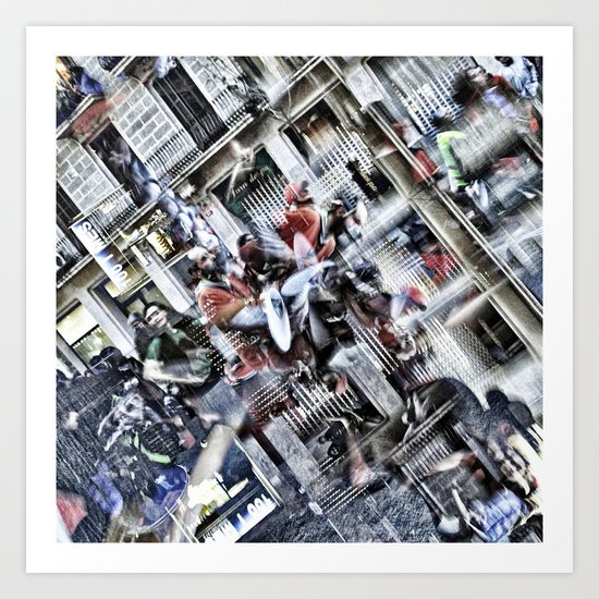 stepping firmly together again Art Print