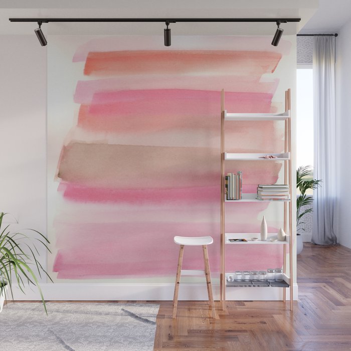 Peach and Cream Wall Mural