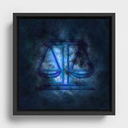 Scales Framed Canvas