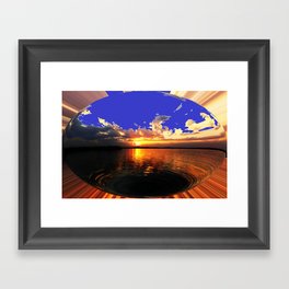 Sunrise Sphere Framed Art Print