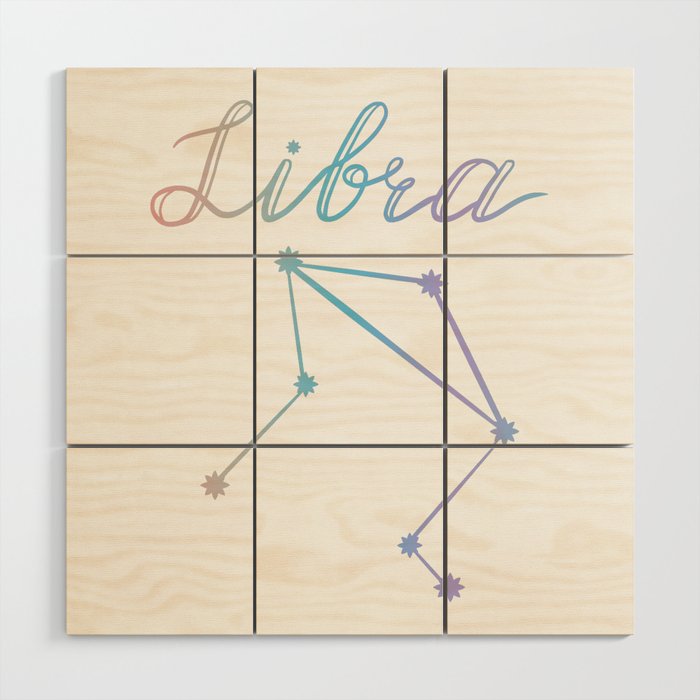 Libra Wood Wall Art