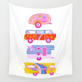 Retro Roadtrip – Candy Palette Wall Tapestry