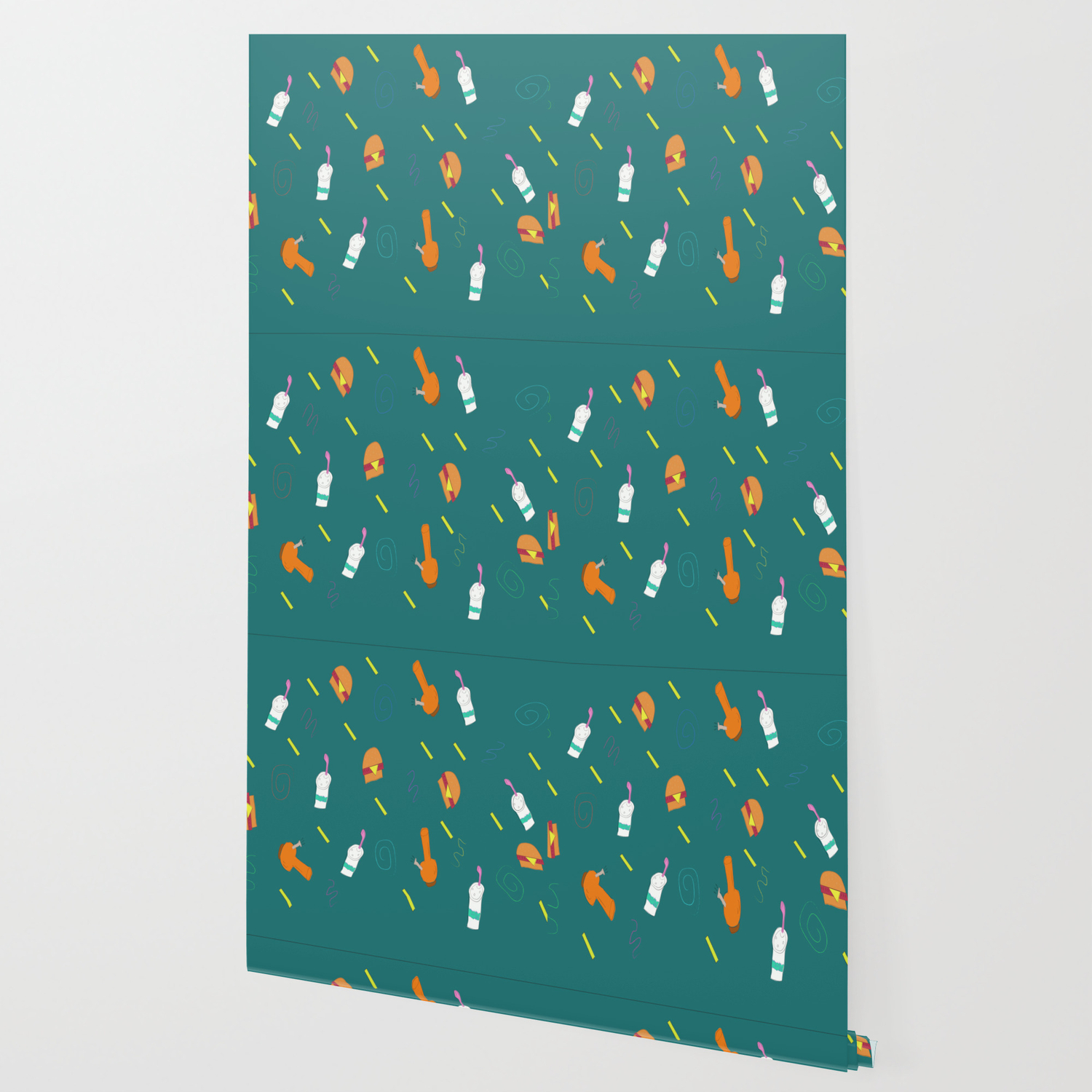 90 S Theme 2 Wallpaper By Awkwarddrawings Society6