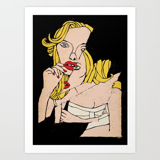 Reality slip Art Print