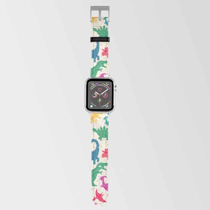Dino Floral Silhouettes Light Apple Watch Band