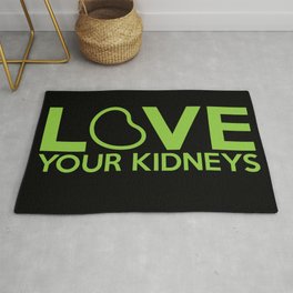 Love Your Kidneys Rug | Love, Graphicdesign, Stencil, Health, Fight, Art, Dontgiveup, Kidneys, Typography, Ink 