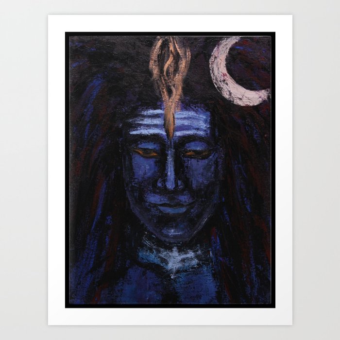Shiva Abstract | Unique design Art Print