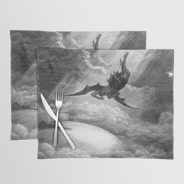 Gustave Doré Paradise Lost Fall to Earth Placemat