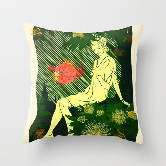 Divina Melancholia Throw Pillow
