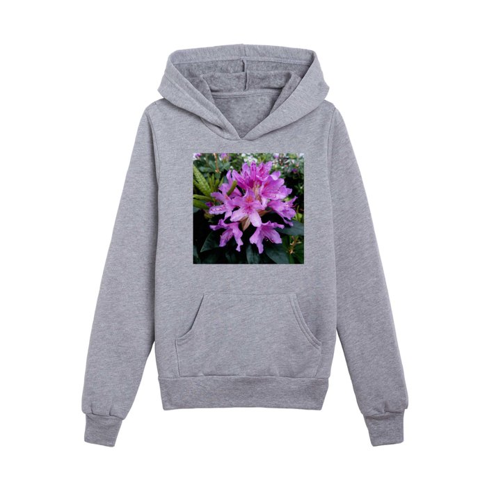 Purple flowers 9 Kids Pullover Hoodie