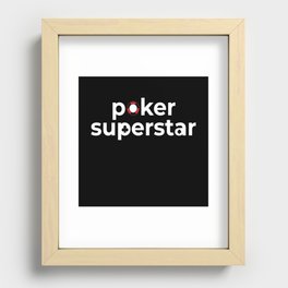 Poker Superstar Texas Holdem Recessed Framed Print