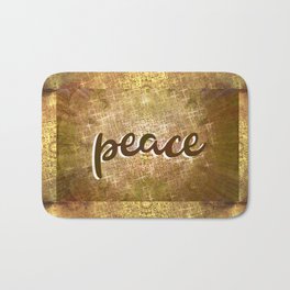 Peace Bath Mat | Brown, Peace, Graphicdesign, Digital, Graphic, Sepia, Mandala 