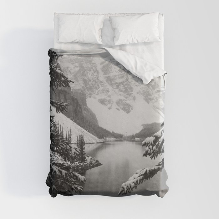 The View (Black and White) Duvet Cover