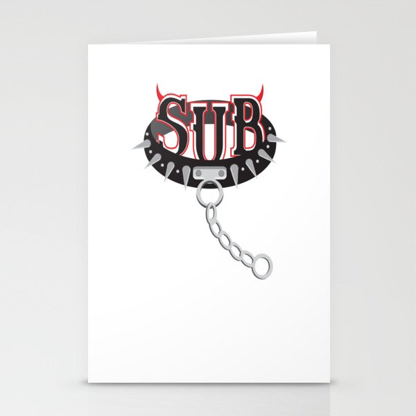Sub Spike Collar Stationery Cards