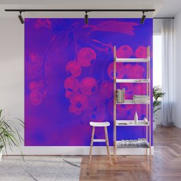 Fluorescent currant — Duotone — Pink Purple Blue Wall Mural