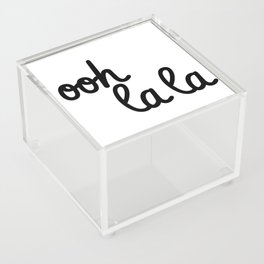 ooh la la Acrylic Box | Paris, Graphicdesign, Black And White, Quote, Qutoes, Typography, Girl, La, France, Script 