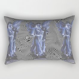 Cemetary Woman Rectangular Pillow