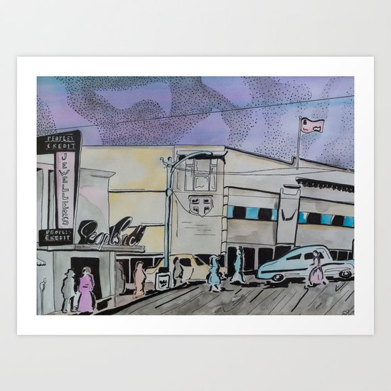 Jasper Avenue: Old Streets Grown Anew Art Print
