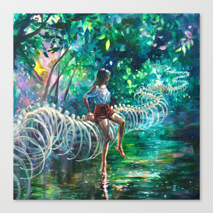 Dopamine Jungle Canvas Print By Tanyashatseva Society6