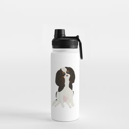 Cavalier King Charles Spaniel Tricolor Watercolor Water Bottle