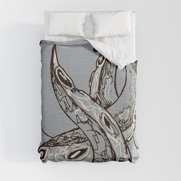 Tentacle Time Duvet Cover