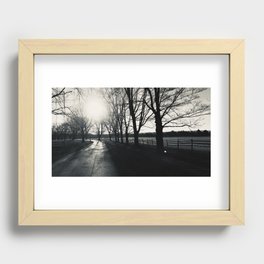 Morning Trees Recessed Framed Print