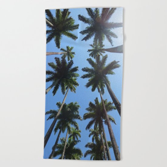 California Palm Trees Beach Towel