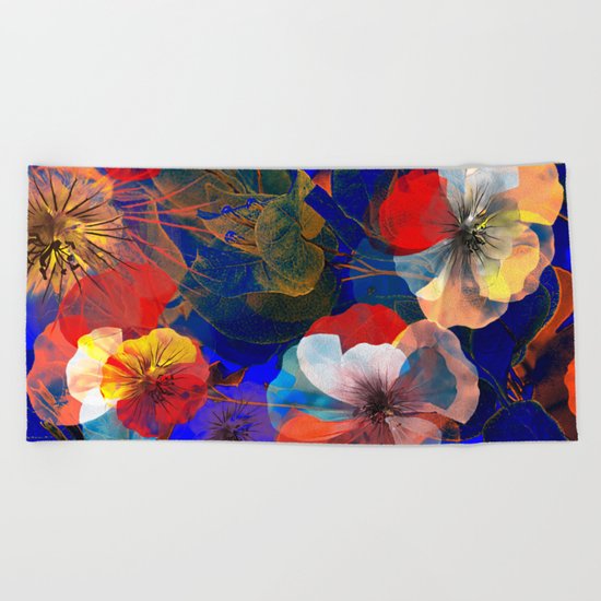 Flower carpet(54). Beach Towel