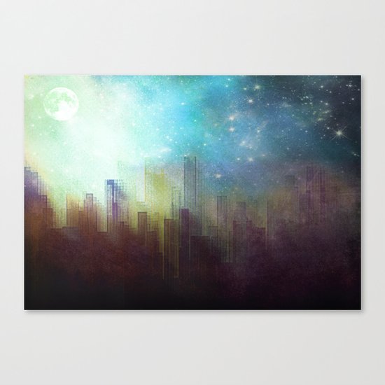 Sad city Canvas Print