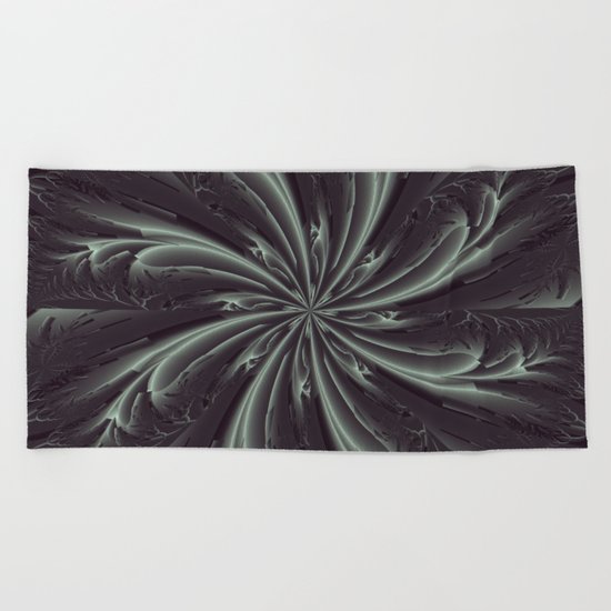 Out of the Darkness Fractal Bloom Beach Towel