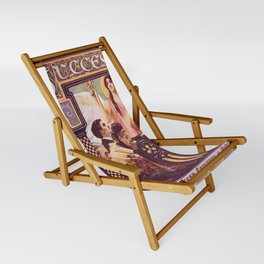 Vintage Thanksgiving success art Sling Chair