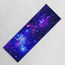 Fox Fur Nebula Galaxy blue purple Yoga Mat