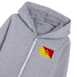 Sicilian Flag of Sicily Kids Zip Hoodie