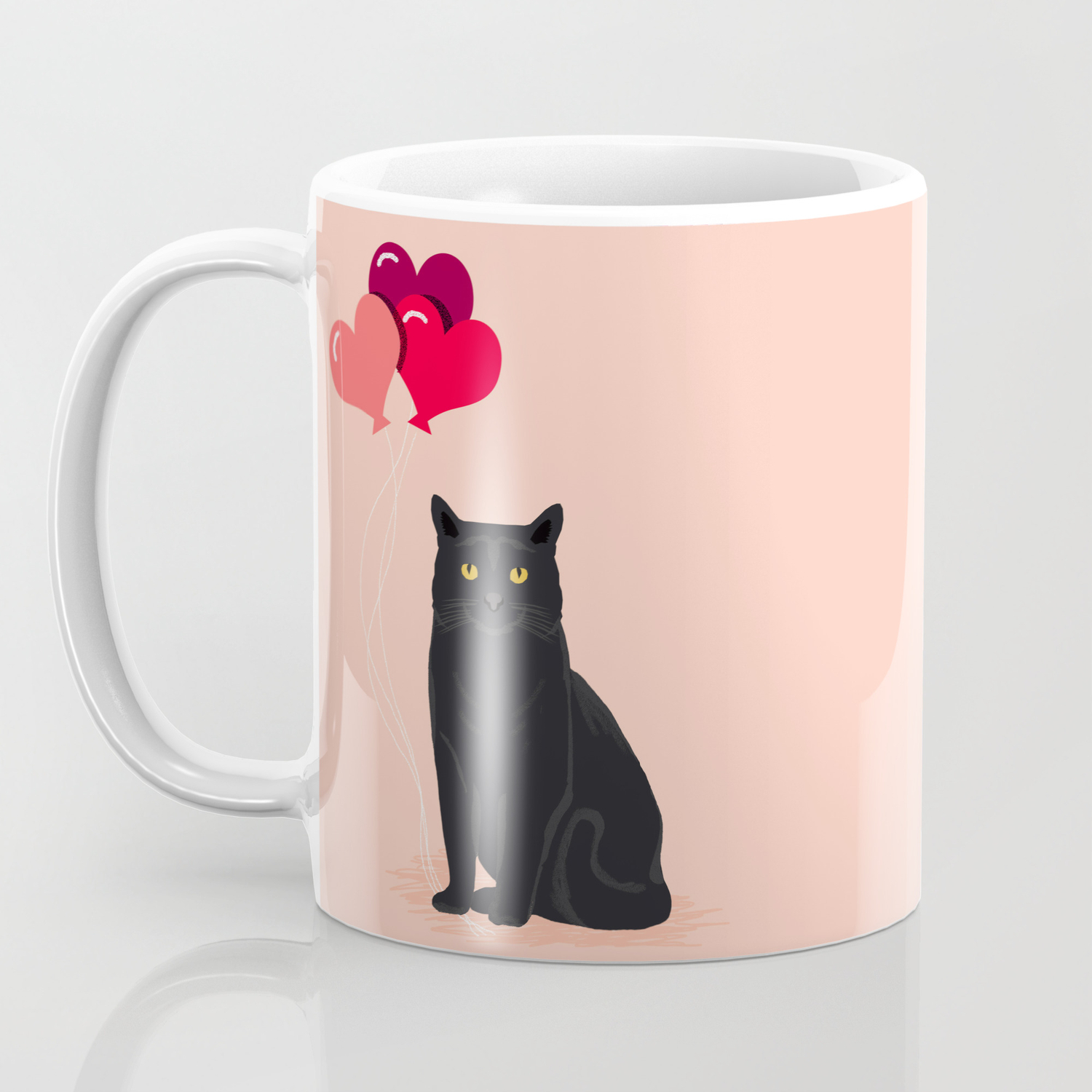 Black Cat Love Balloons Valentine Gifts For Cat Lady Cat People Gifts Ideas Funny Cat Themed Gifts Coffee Mug By Petfriendly Society6 Black cat or butterfly eiffel tower retro bronze heart shape glass cabochon vintage necklace metals type: black cat love balloons valentine gifts for cat lady cat people gifts ideas funny cat themed gifts coffee mug by petfriendly