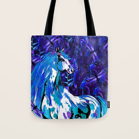 HORSE INDIGO Tote Bag