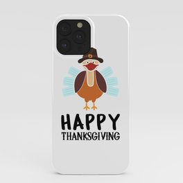 Happy Thanksgiving Cute Turkey Day Gift iPhone Case | Kids, Holiday, Funny, Thanksgiving, Potatoes, Gift, Turkey, Festivity, Feast, Pumpkin 