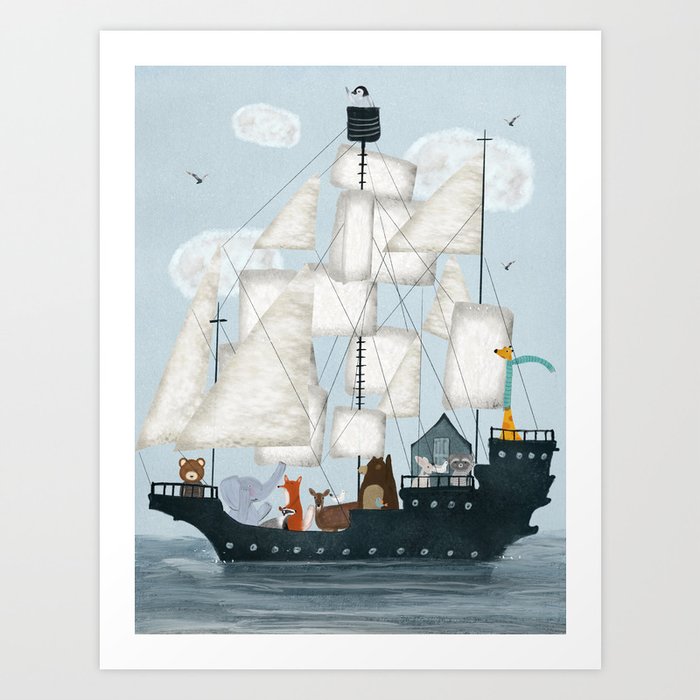 a nautical adventure Art Print