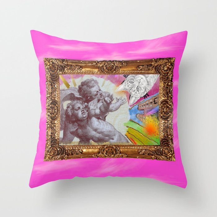 Angelo dell Gatto - Variations on the theme of the Italian Baroque Throw Pillow