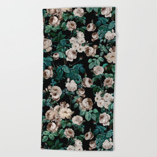 NIGHT FOREST IX Beach Towel