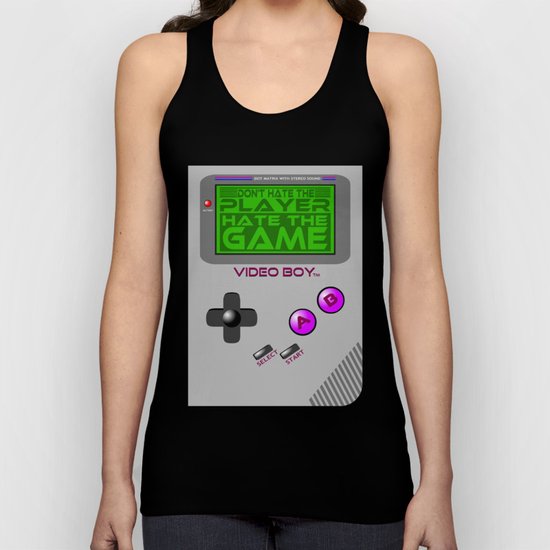 Don't Hate The Player, Hate The Game! | Video Game Unisex Tank Top