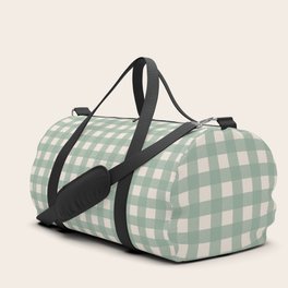 plaid duffle bag