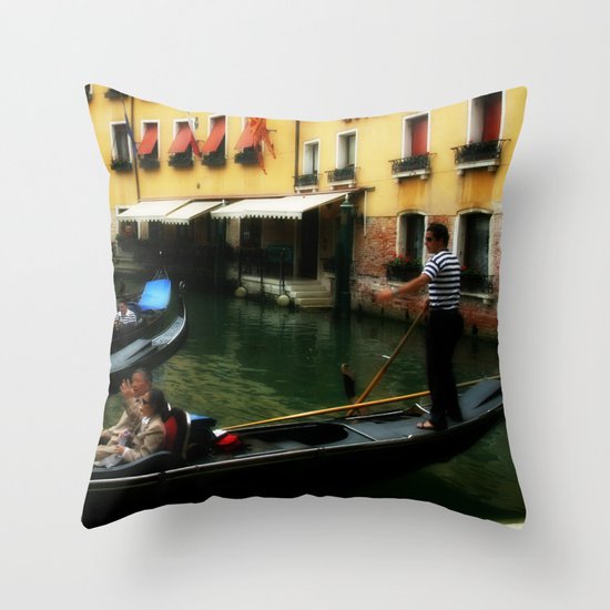 Venice Gondola 1 Throw Pillow