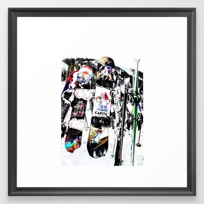 Snowboard Season Framed Art Print