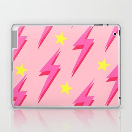 Lightning Pink Background Y2K Pattern Laptop Skin