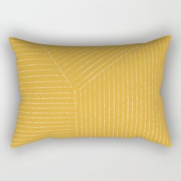 Lines (Mustard Yellow) Rectangular Pillow