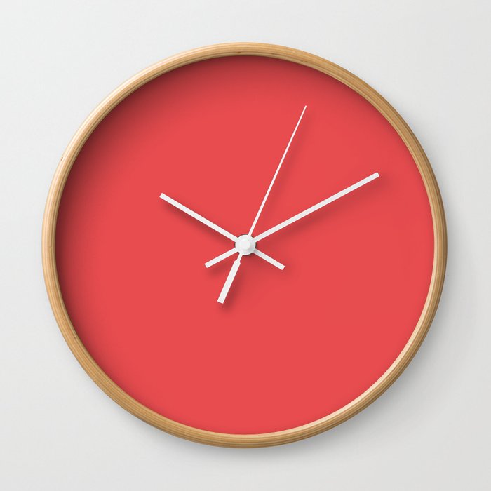 Valentine Red Wall Clock
