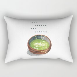 Our Wounds Our Wisdom Kintsugi Tea Bowl Rectangular Pillow